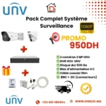 Pack Caméras  UNV 2 Caméras 2MP + DVR 4CH
