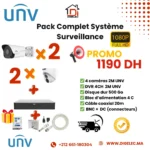 Pack Complet UNV – 4 Caméras 2MP + DVR 4CH