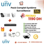 Pack UNV 5MP – 2 Caméras + DVR 4CH – Haute Définition Sécurité