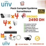 Pack UNV 5MP – 8 Caméras