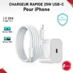 CHARGEUR IPHONE TYPE C 25W