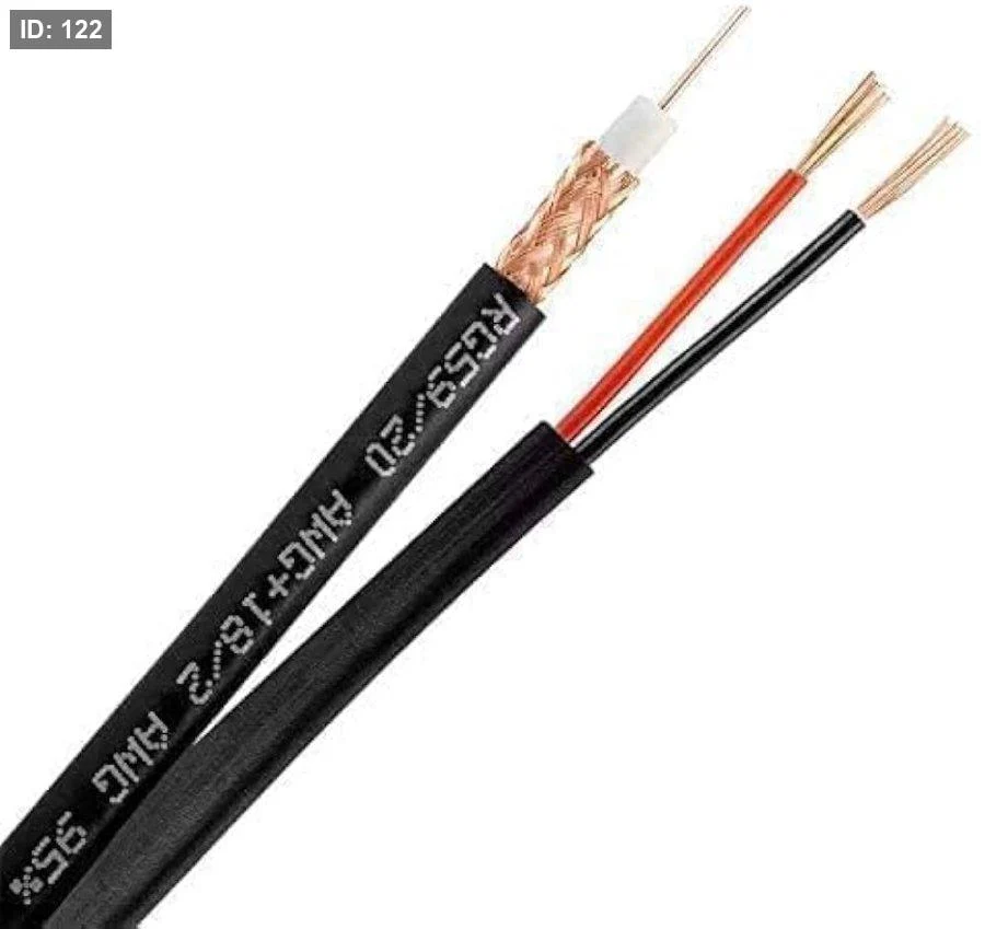 PR0111 CABLE COAXIAL RG59+DC+JACKET 1M – Image 1