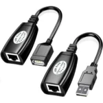 RJ45/USB EXTENSION ADAPTEUR NOIR